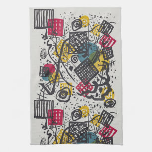 Kandinsky Bauhaus Abstract Geometric Colourful Art Tea Towel