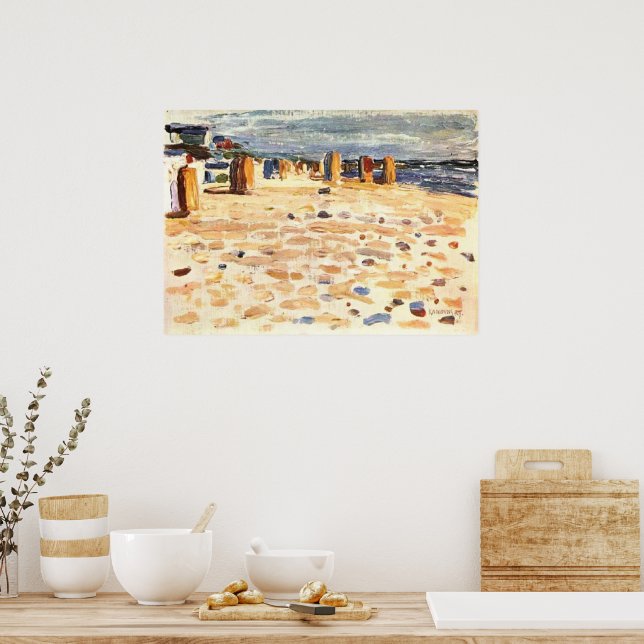 Kandinsky - Beach Baskets in Holland Poster (Kitchen)