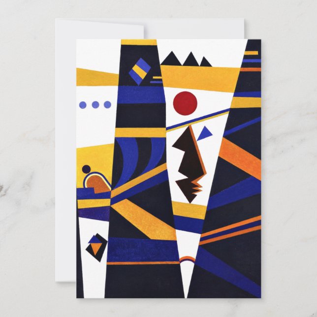 Kandinsky - Binding, colourful abstract artwork Card (Front)