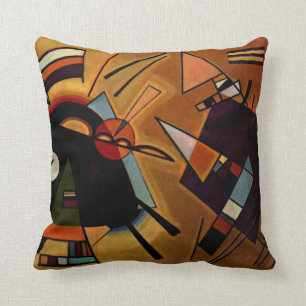 Kandinsky - Black and Violet Cushion