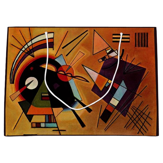 Kandinsky - Black and Violet, Large Gift Bag (Front)