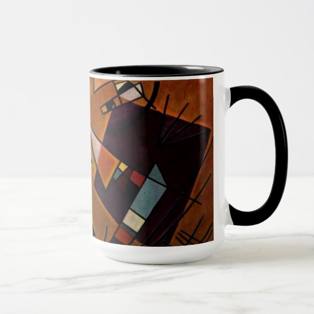 Kandinsky - Black and Violet Mug (Right)