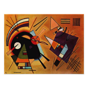Kandinsky - Black and Violet, Photo Print