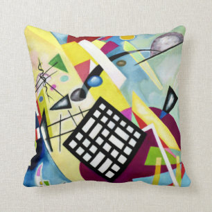 Kandinsky - Black Grid Cushion