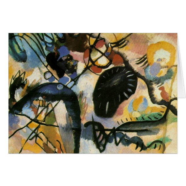 Kandinsky Black Spot Abstract Artwork (Front Horizontal)