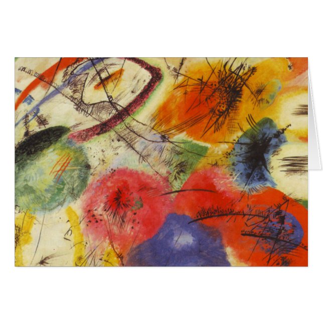Kandinsky Black Strokes Abstract Painting (Front Horizontal)