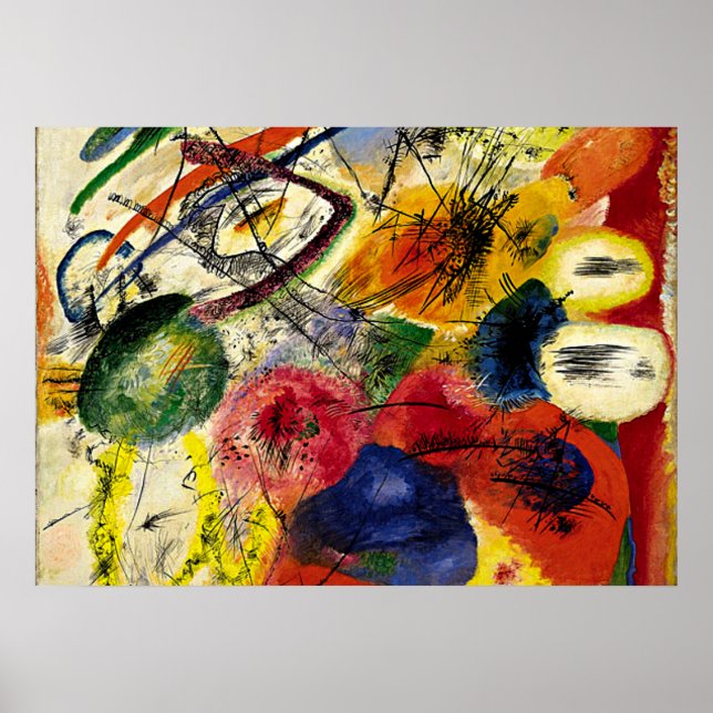 Kandinsky - Black Strokes Poster (Front)