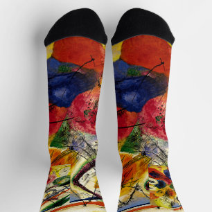 Kandinsky - Black Strokes, Socks
