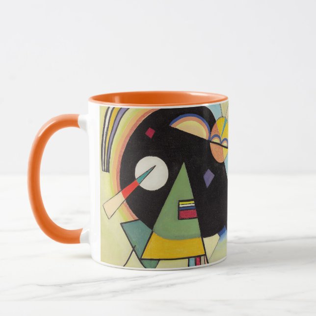 Kandinsky – Black & Violet Art Mug (Left)