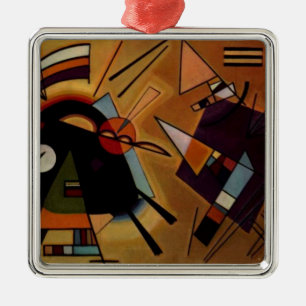 Kandinsky Black Violet Metal Ornament