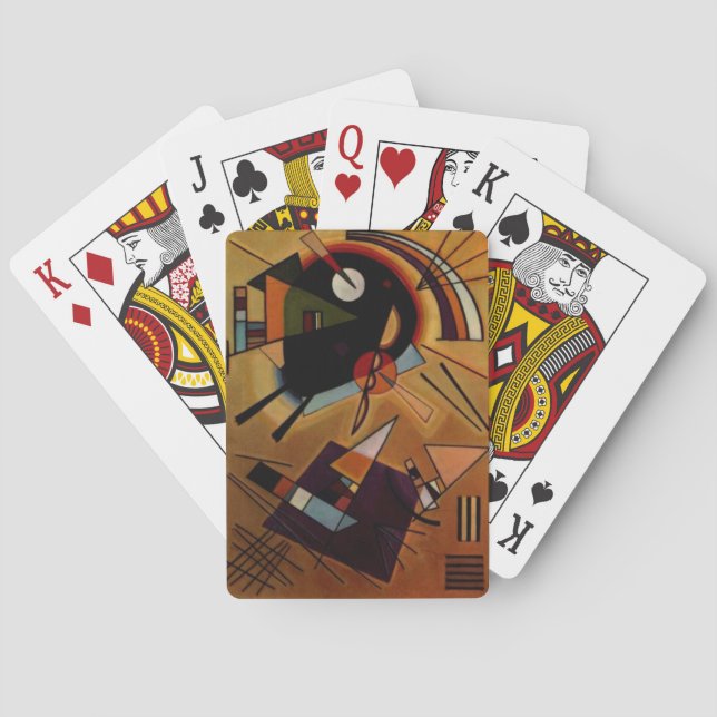 Kandinsky Black Violet Playing Cards (Back)