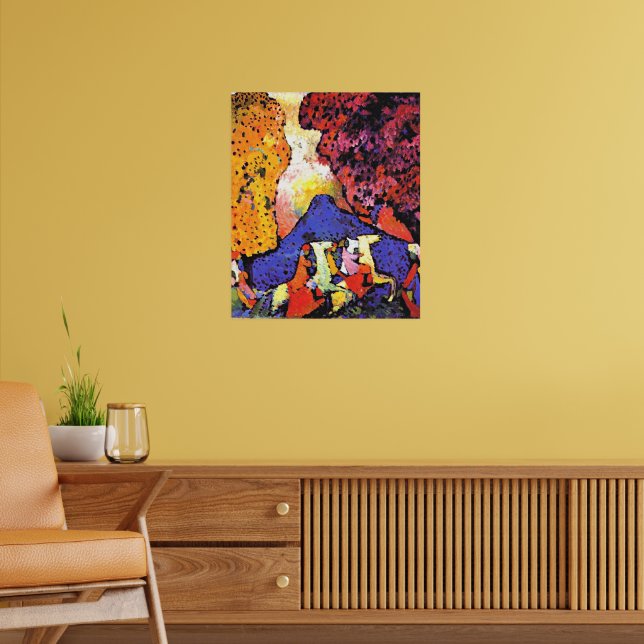 Kandinsky - Blue Mountain, Poster (Living Room 2)