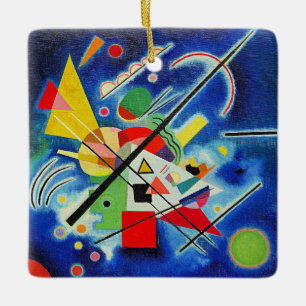 Kandinsky - Blue Painting Ceramic Ornament