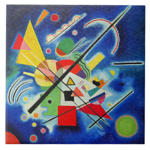 Kandinsky - Blue Painting Ceramic Tile