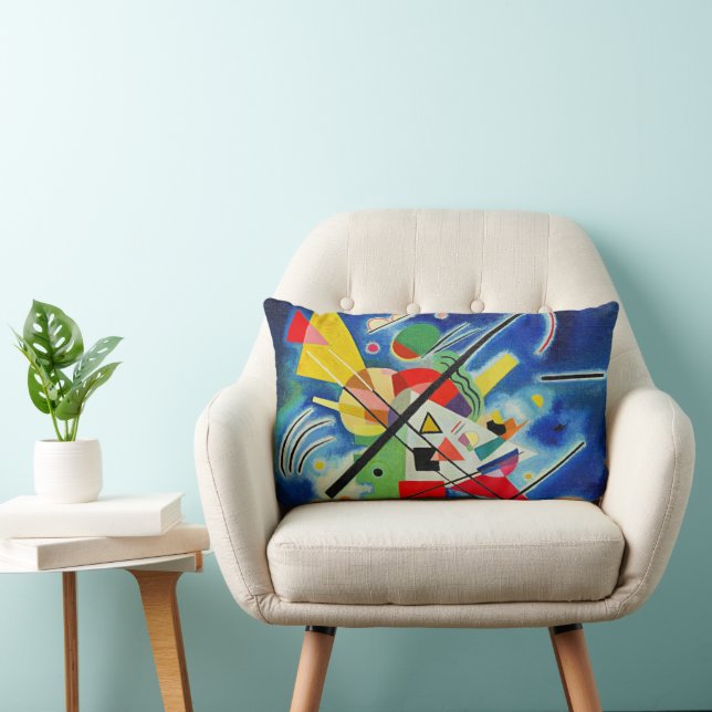 Kandinsky - Blue Painting Lumbar Cushion (Chair)
