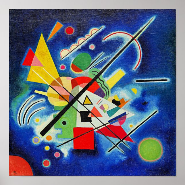 Kandinsky - Blue Painting Poster (Front)