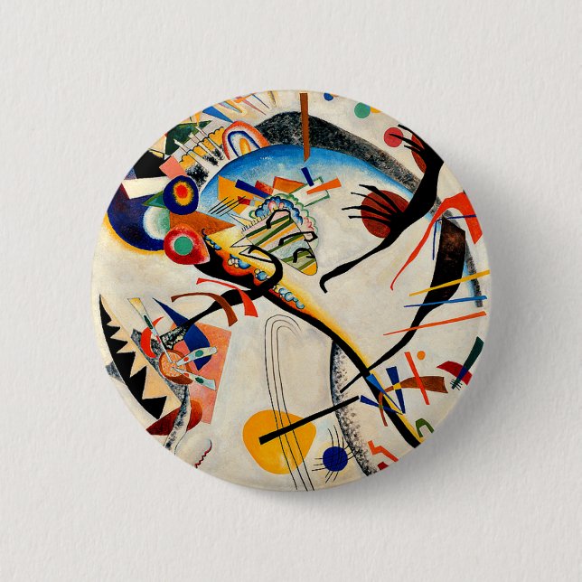 Kandinsky - Blue Segment, 6 Cm Round Badge (Front)