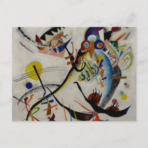 Kandinsky Blue Segment Abstract Art Postcard