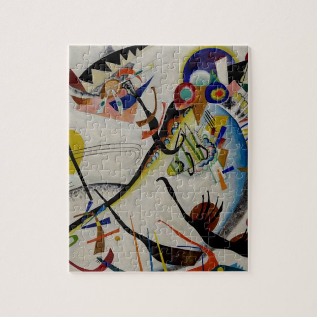 Kandinsky Blue Segment Jigsaw Puzzle (Vertical)