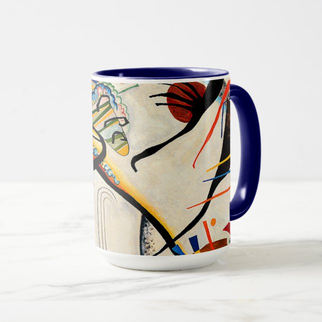 Kandinsky - Blue Segment,  Mug (Front Right)