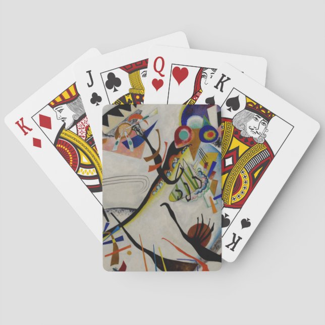 Kandinsky Blue Segment Playing Cards (Back)