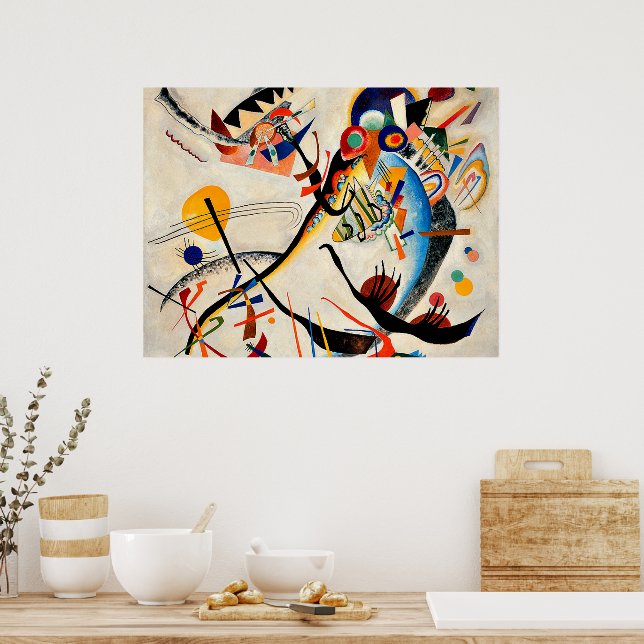 Kandinsky - Blue Segment Poster (Kitchen)