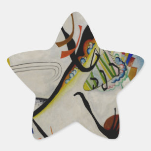 Kandinsky Blue Segment Star Sticker