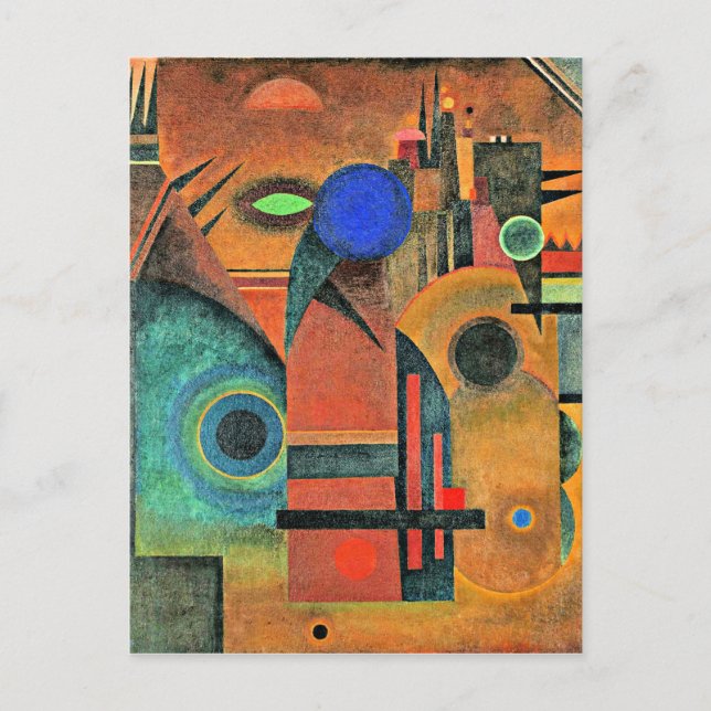 Kandinsky - Brown Silence Postcard (Front)