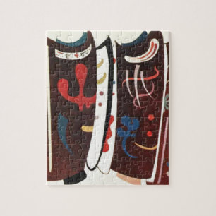 Kandinsky Brown with Supplement Abstract Jigsaw Puzzle