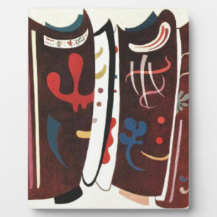 Kandinsky Brown with Supplement Abstract Plaque