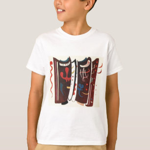 Kandinsky Brown with Supplement Abstract T-Shirt