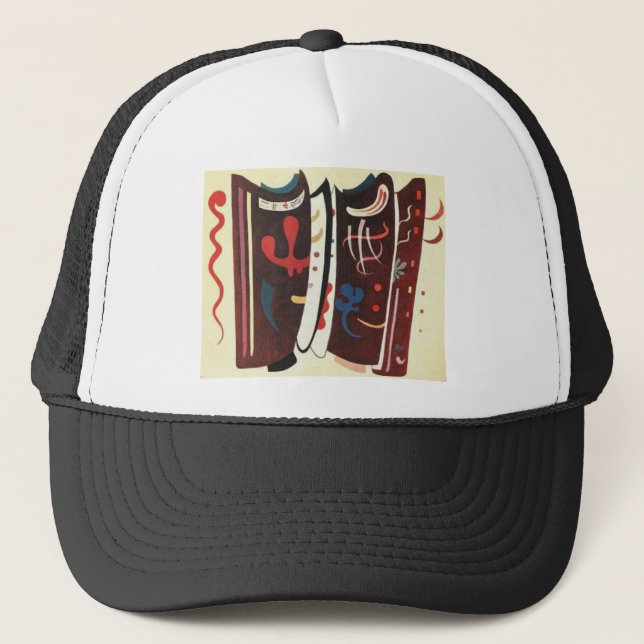 Kandinsky Brown with Supplement Abstract Trucker Hat (Front)