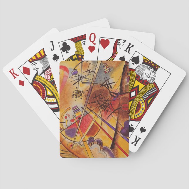 Kandinsky Brown Yellow Red Blue Playing Cards (Back)