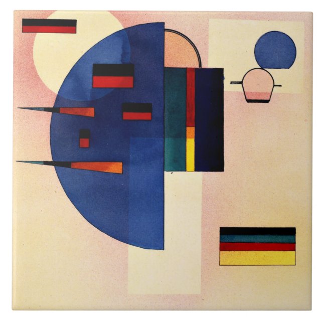 Kandinsky - Calmed, Ceramic Tile (Front)