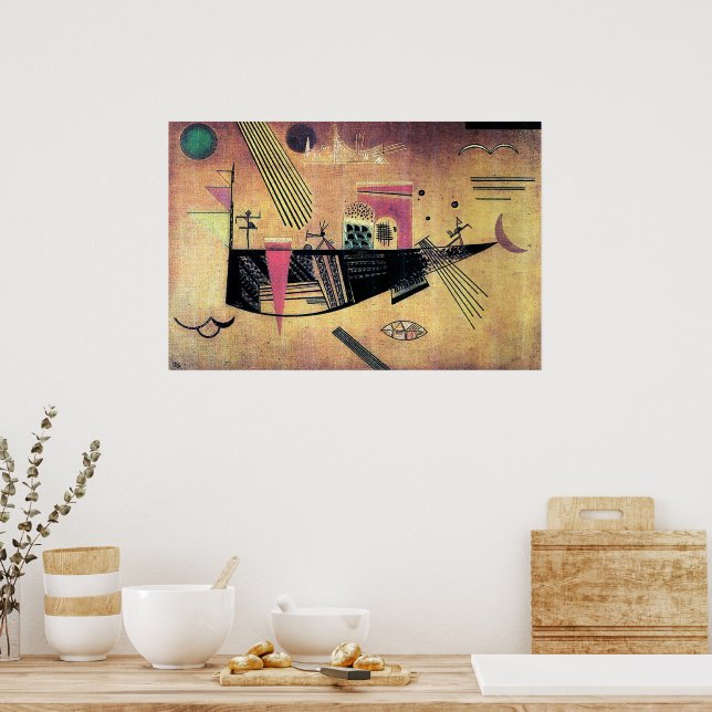 Kandinsky - Capricious, famous painting, Poster (Kitchen)