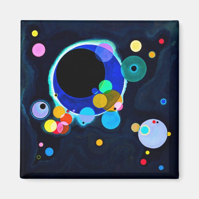 Kandinsky Circles Magnet (Front)