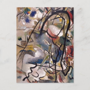 Kandinsky Claasical Abstract Art Painting Postcard