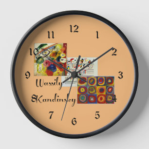 Kandinsky collage, clock