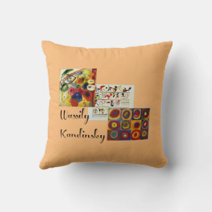Kandinsky - Collage of three paintings Cushion