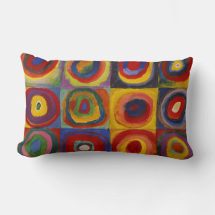 Kandinsky Colour Study of Squares & Circles Lumbar Cushion