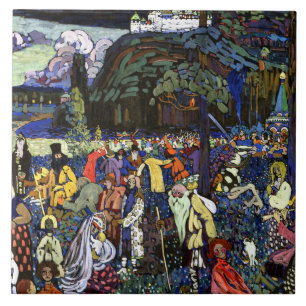 Kandinsky - Colourful Life, Ceramic Tile