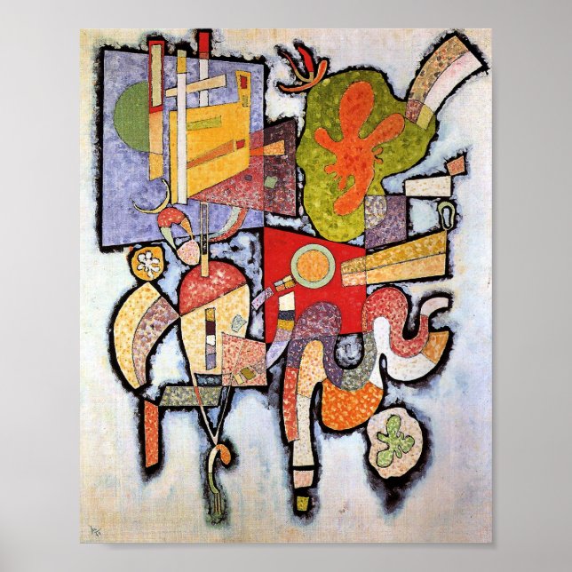 Kandinsky - Complex, Simple, abstract art painting Poster (Front)