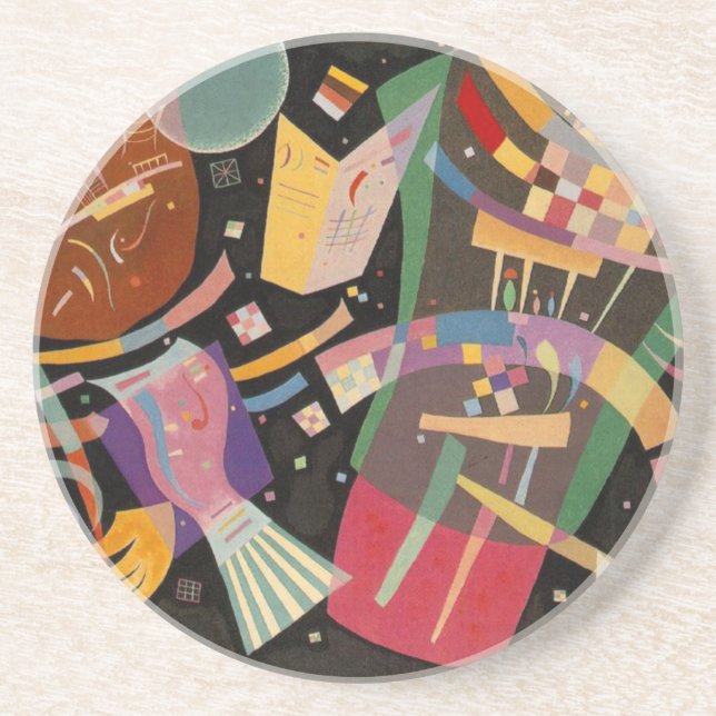 Kandinsky Composition 10 Abstract Painting Coaster (Front)