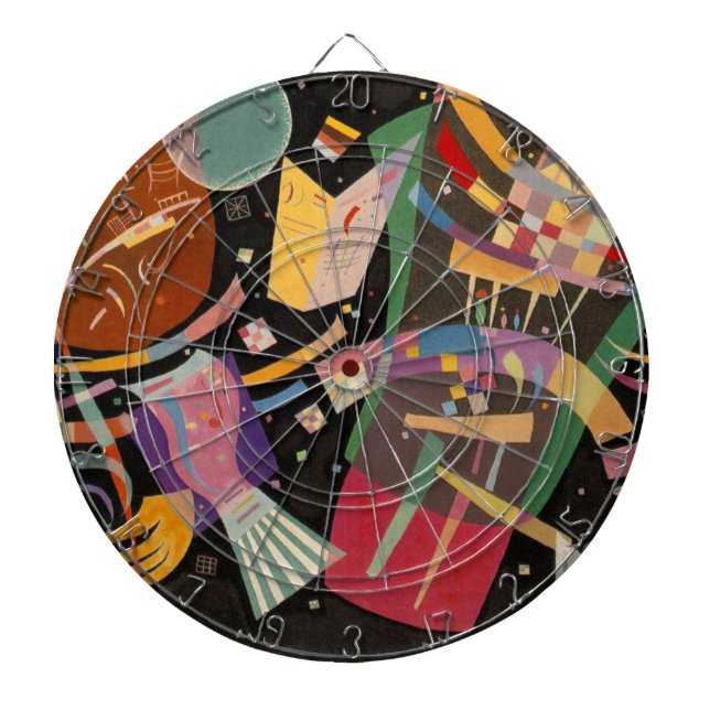 Kandinsky Composition 10 Abstract Painting Dartboard (Front)