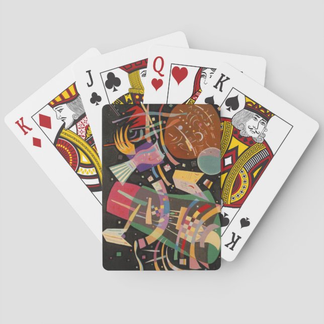 Kandinsky Composition 10 Abstract Painting Playing Cards (Back)