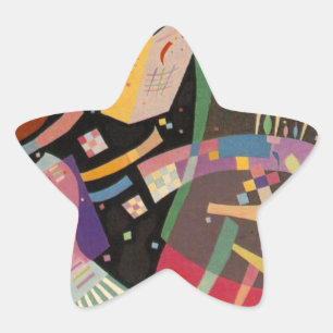 Kandinsky Composition 10 Abstract Painting Star Sticker
