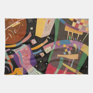 Kandinsky Composition 10 Abstract Painting Tea Towel