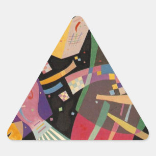 Kandinsky Composition 10 Abstract Painting Triangle Sticker