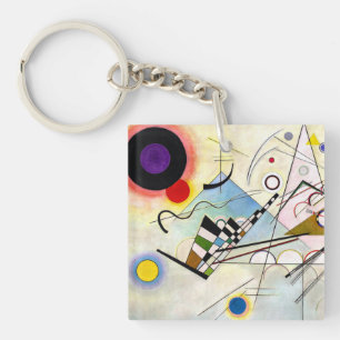 Kandinsky Composition 8 Key Ring