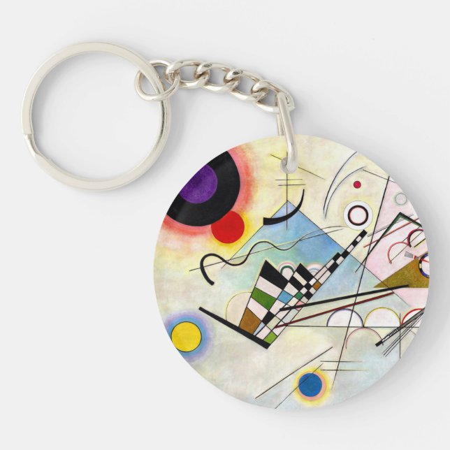 Kandinsky Composition 8 Key Ring (Front)